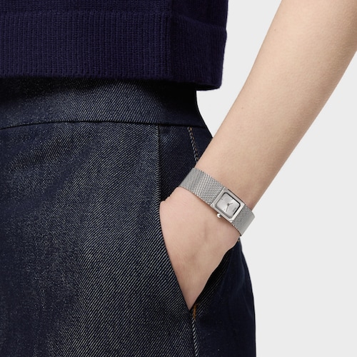Analog Watch with steel Milanese mesh bracelet Mini Mesh