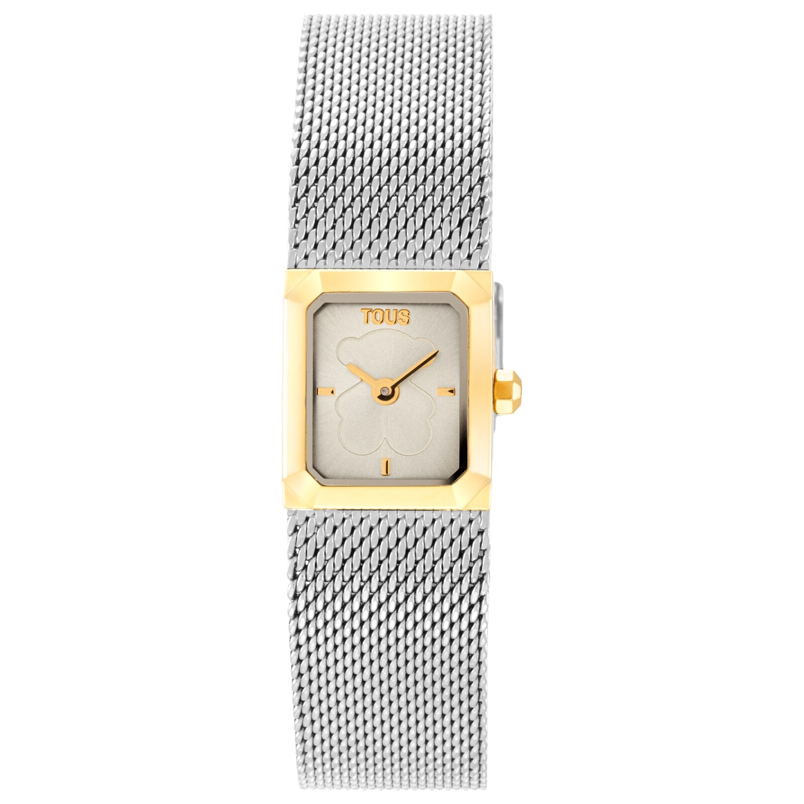 Analog Watch with steel Milanese mesh bracelet and gold-colored steel Mini Mesh