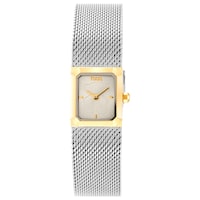 Analog Watch with steel Milanese mesh bracelet and gold-colored steel Mini Mesh