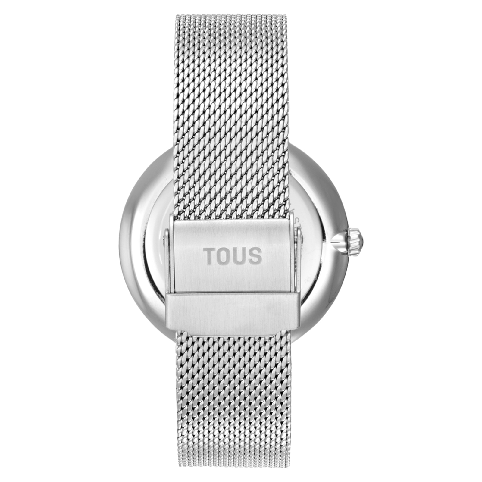 Analog Watch with blue face and steel bracelet S-Mesh Mirror