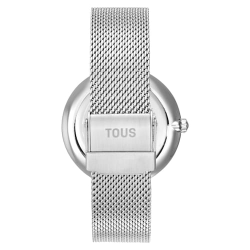 Analog Watch with brown-colored face and steel bracelet S-Mesh Mirror