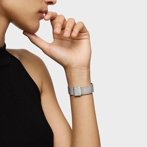 Analog Watch with brown-colored face and steel bracelet S-Mesh Mirror