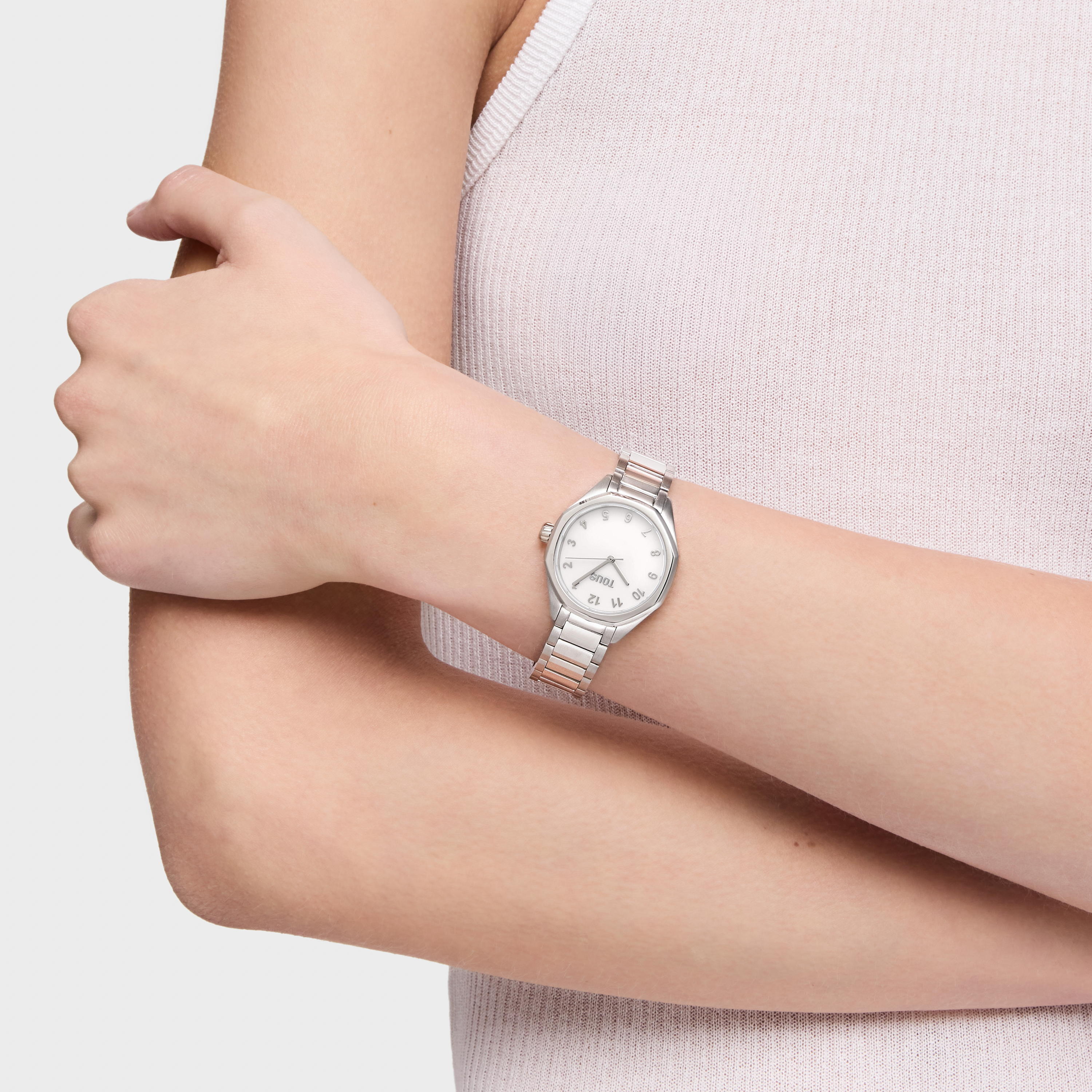 Analog Watch with steel link bracelet TOUS Now KDT