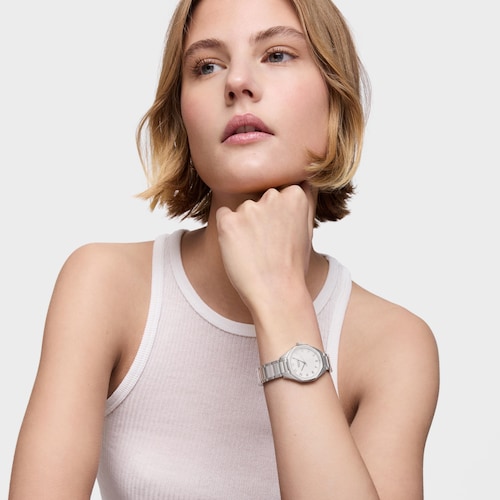 Reloj analógico con brazalete de eslabones de acero TOUS Now KDT