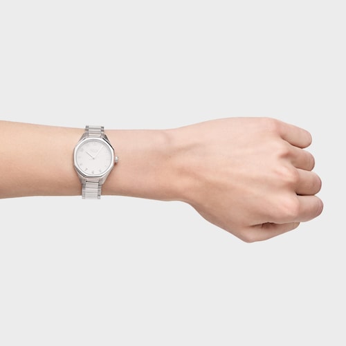 Reloj analógico con brazalete de eslabones de acero TOUS Now KDT