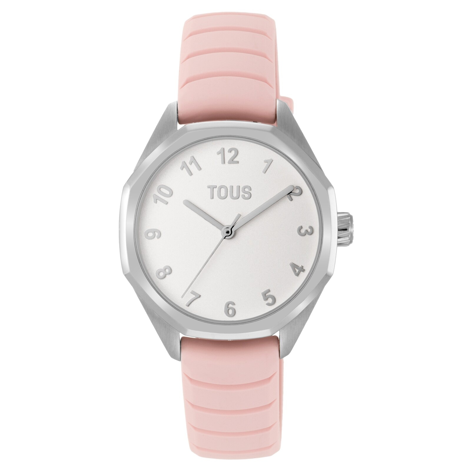 Analog Watch with pink rubber strap TOUS Now KDT