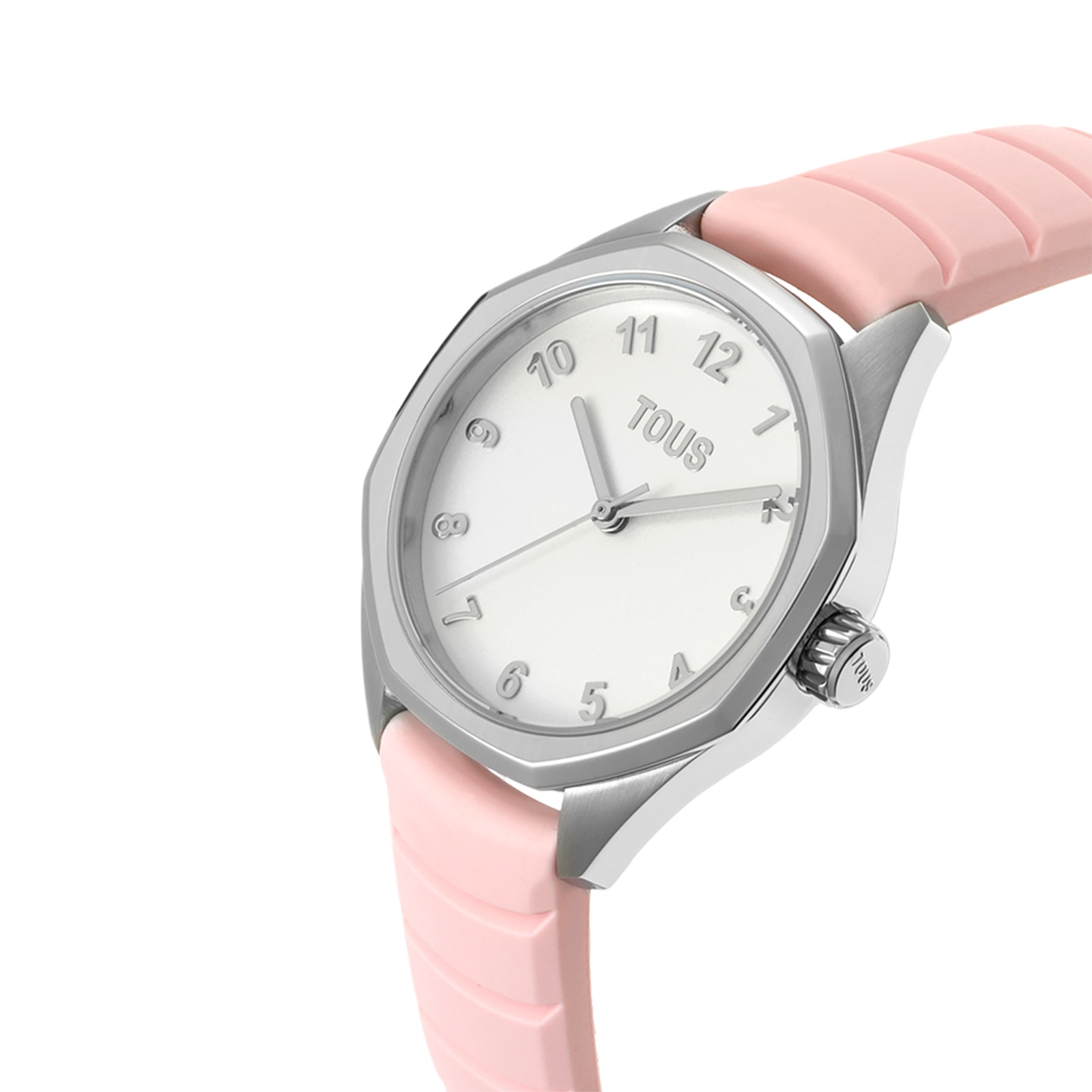 Analog Watch with pink rubber strap TOUS Now KDT