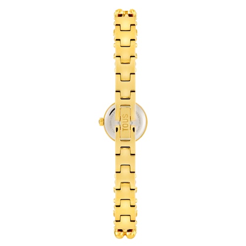 Reloj analógico con brazalete de acero dorado Bold Bear Round
