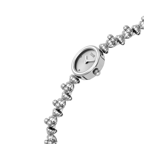 Reloj analógico con brazalete de acero Bold Bear Round