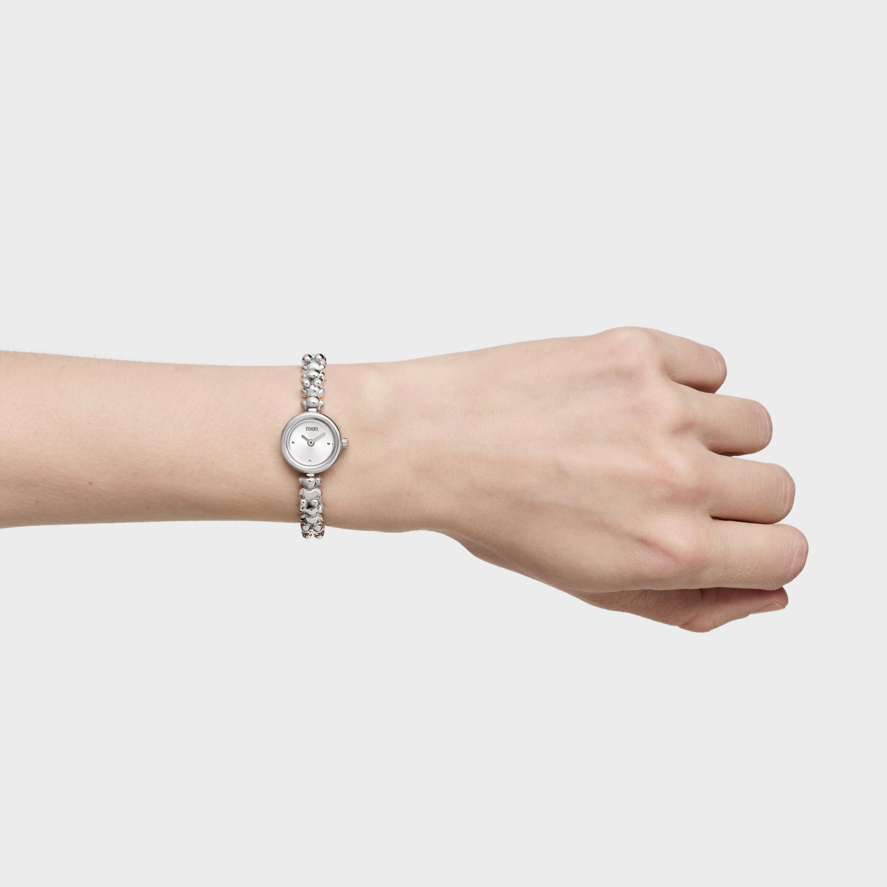 Analog watch with steel bracelet Bold Bear Round