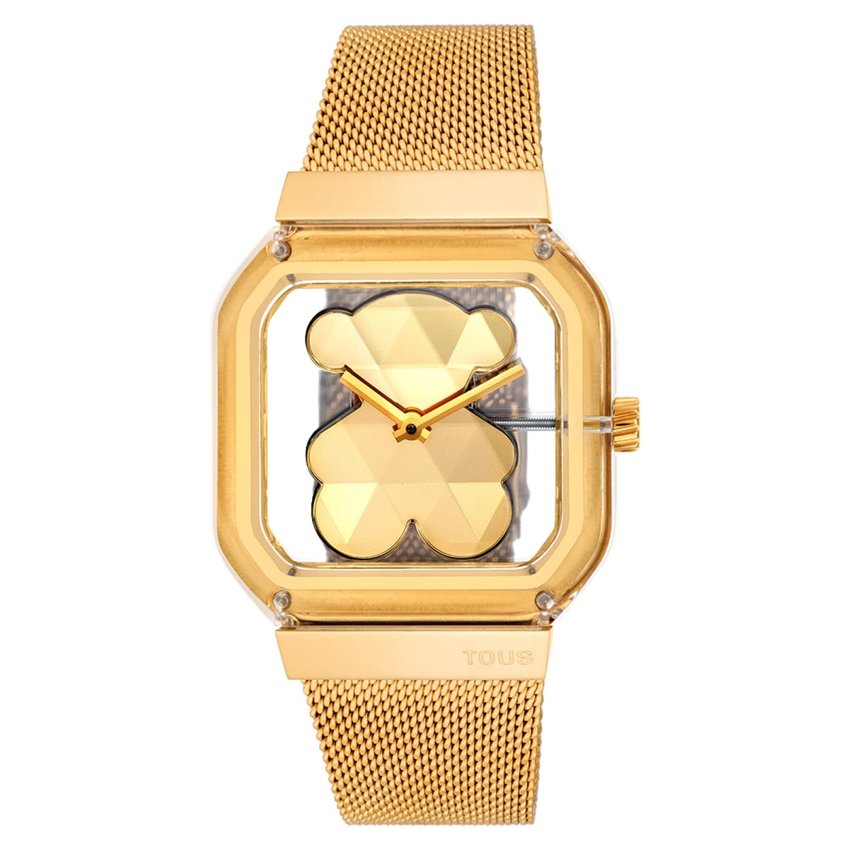 Tous - Reloj Analógico Con Brazalete De Acero Dorado D-Bear Party - U