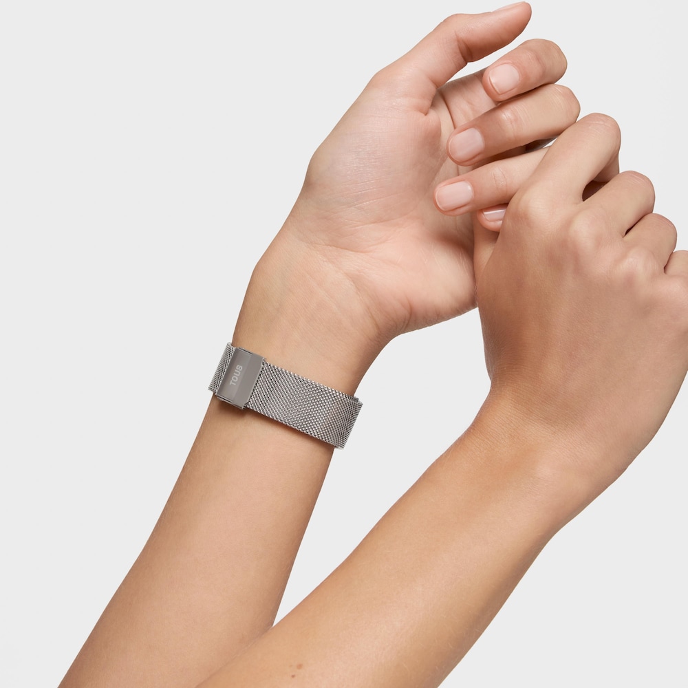 Analogowy Zegarek z bransoletką ze stali i r&oacute;żowej stali D-Bear Party