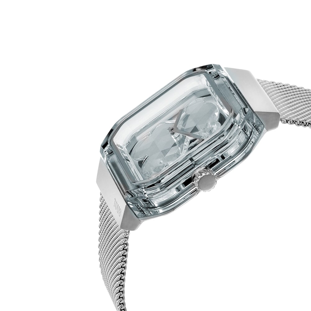 Orologio analogico con bracciale in acciaio D-Bear Party