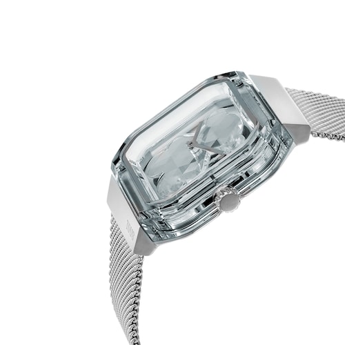 Reloj analógico con brazalete de acero D-Bear Party