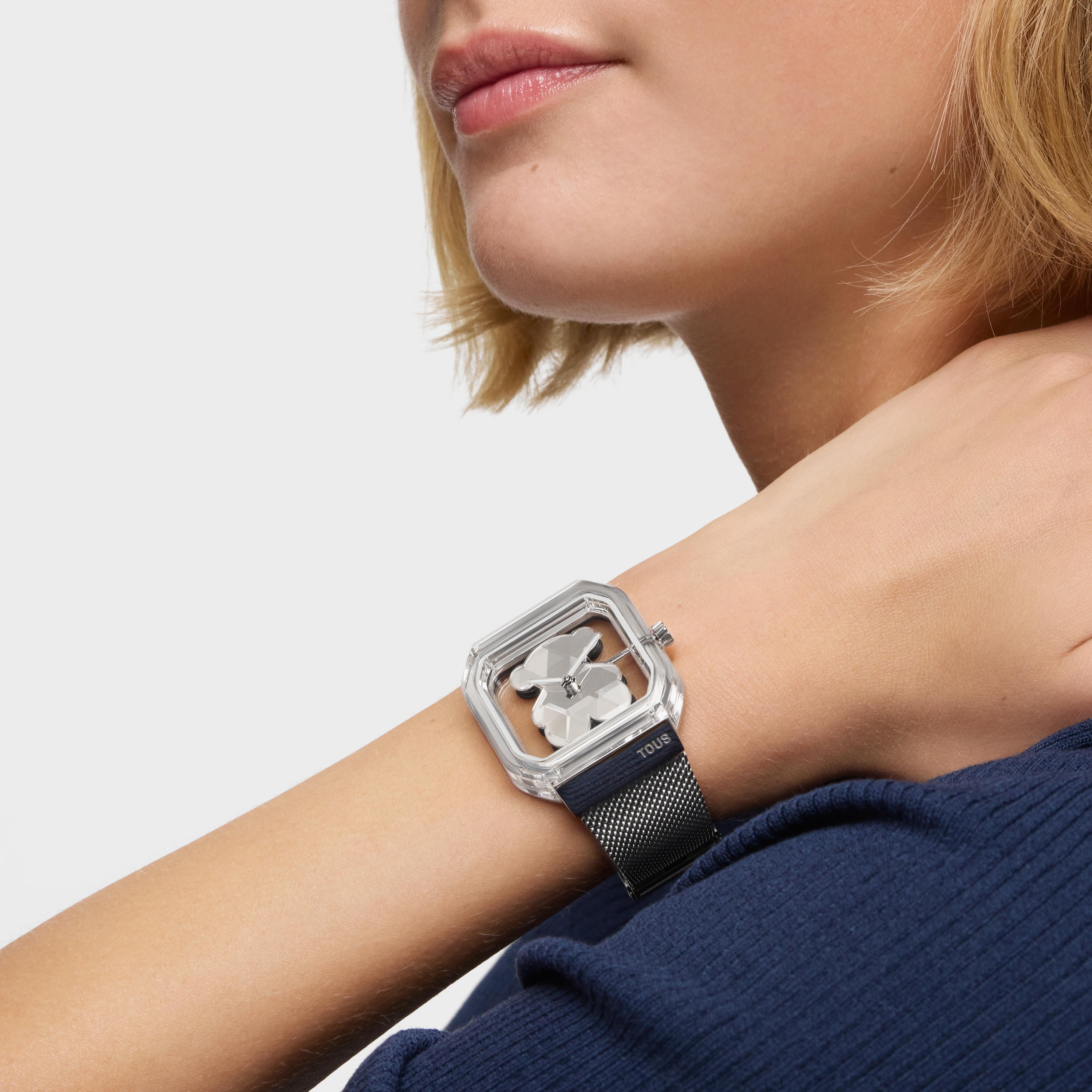 Analog watch with steel bracelet D-Bear Party