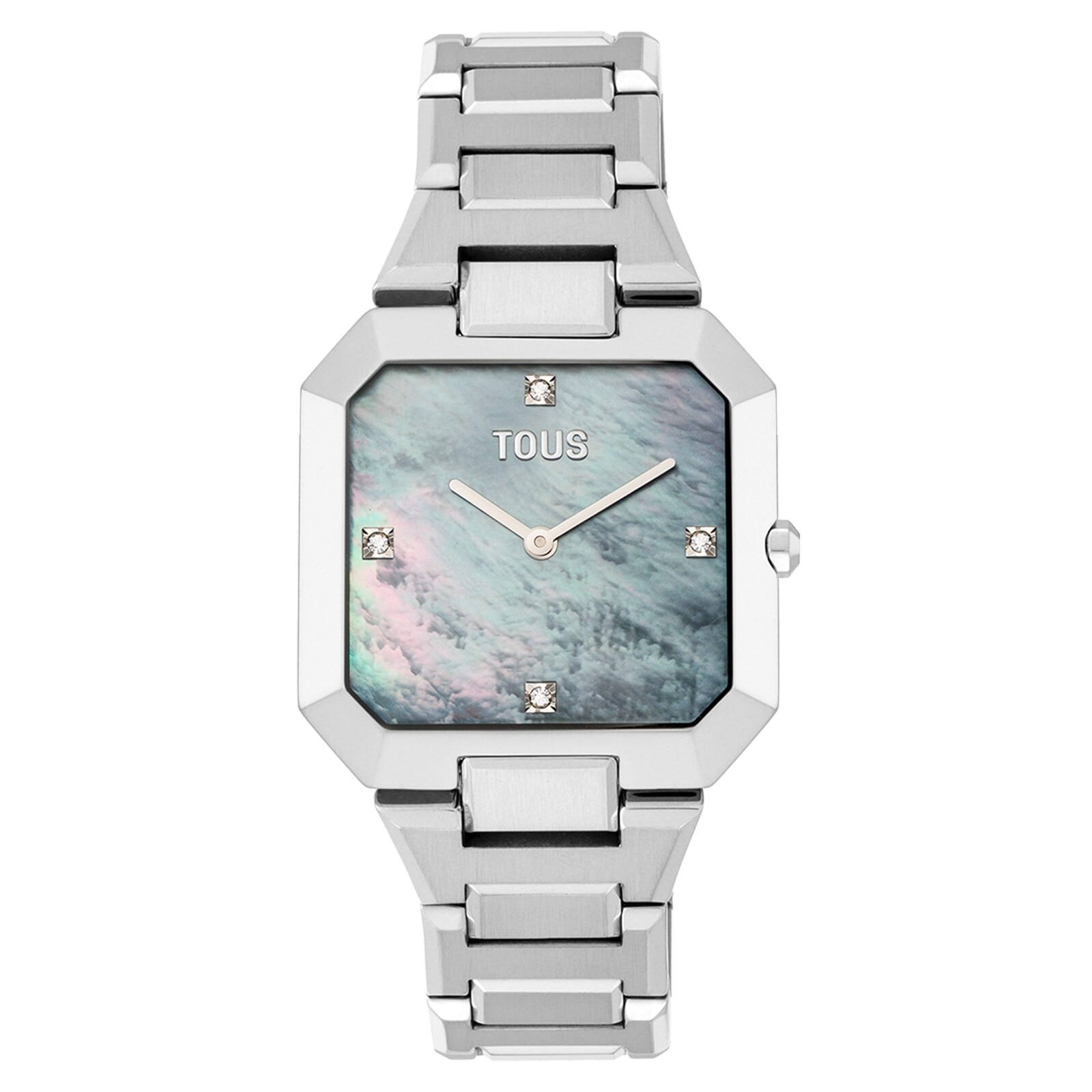 Analog watch with steel bracelet and mother-of-pearl face Karat