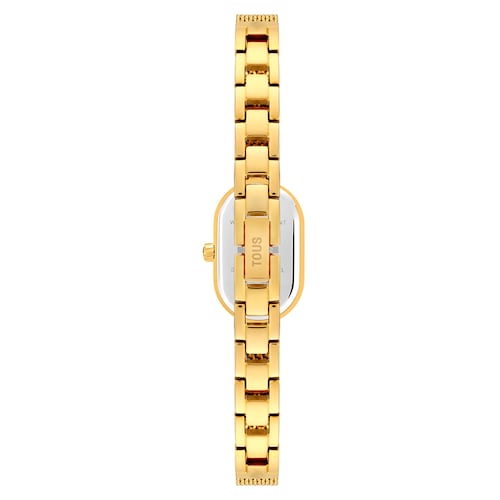 Reloj analógico joya con brazalete de acero dorado Oval Icon