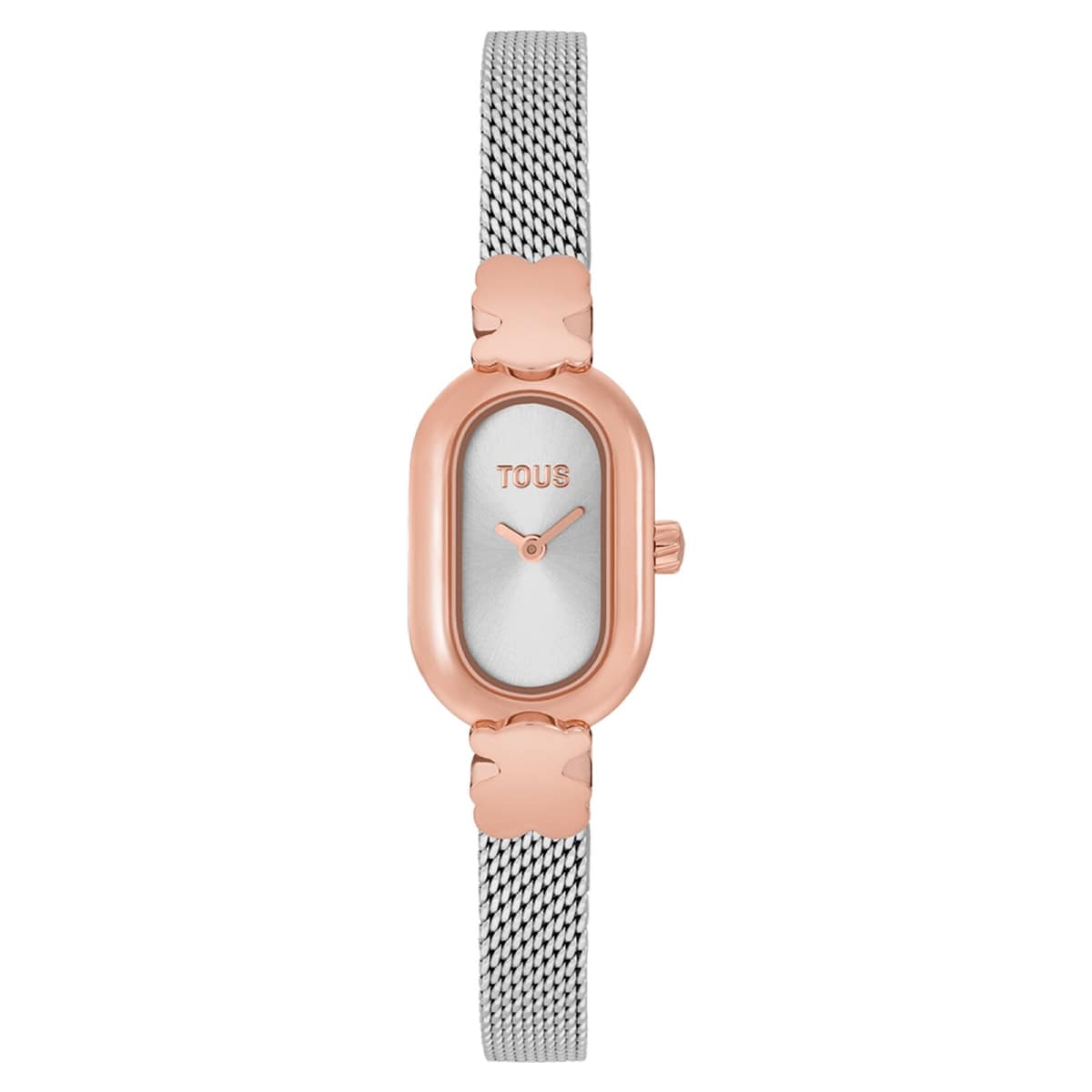 Tous - Reloj Analógico Joya Con Brazalete De Acero Y Acero Rosado Oval Icon - Único