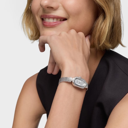 Reloj analógico joya con brazalete de acero Oval Icon