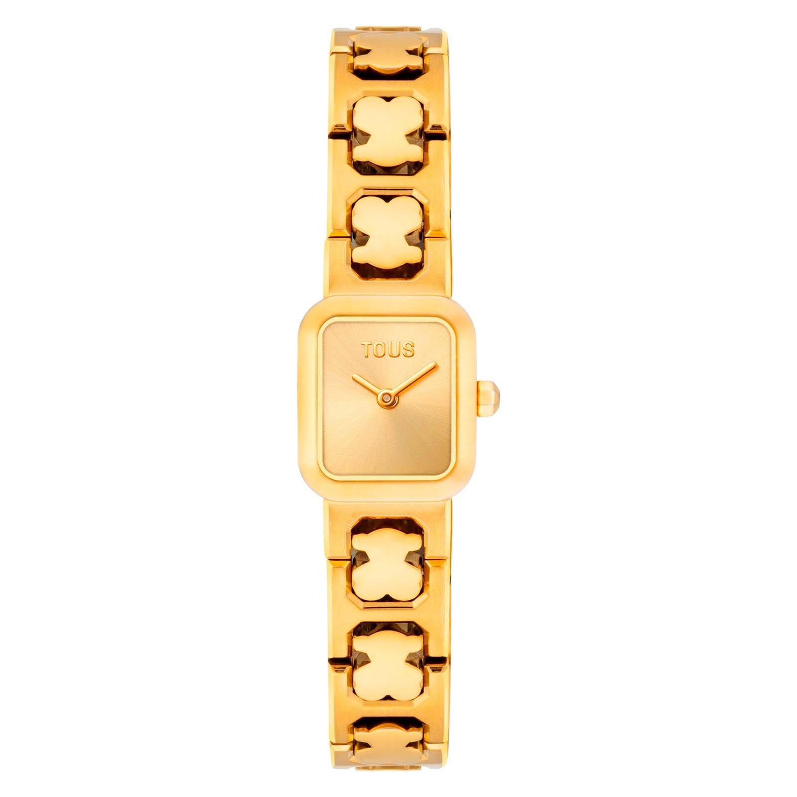 Analog watch with gold-colored steel bracelet Icon Time | TOUS