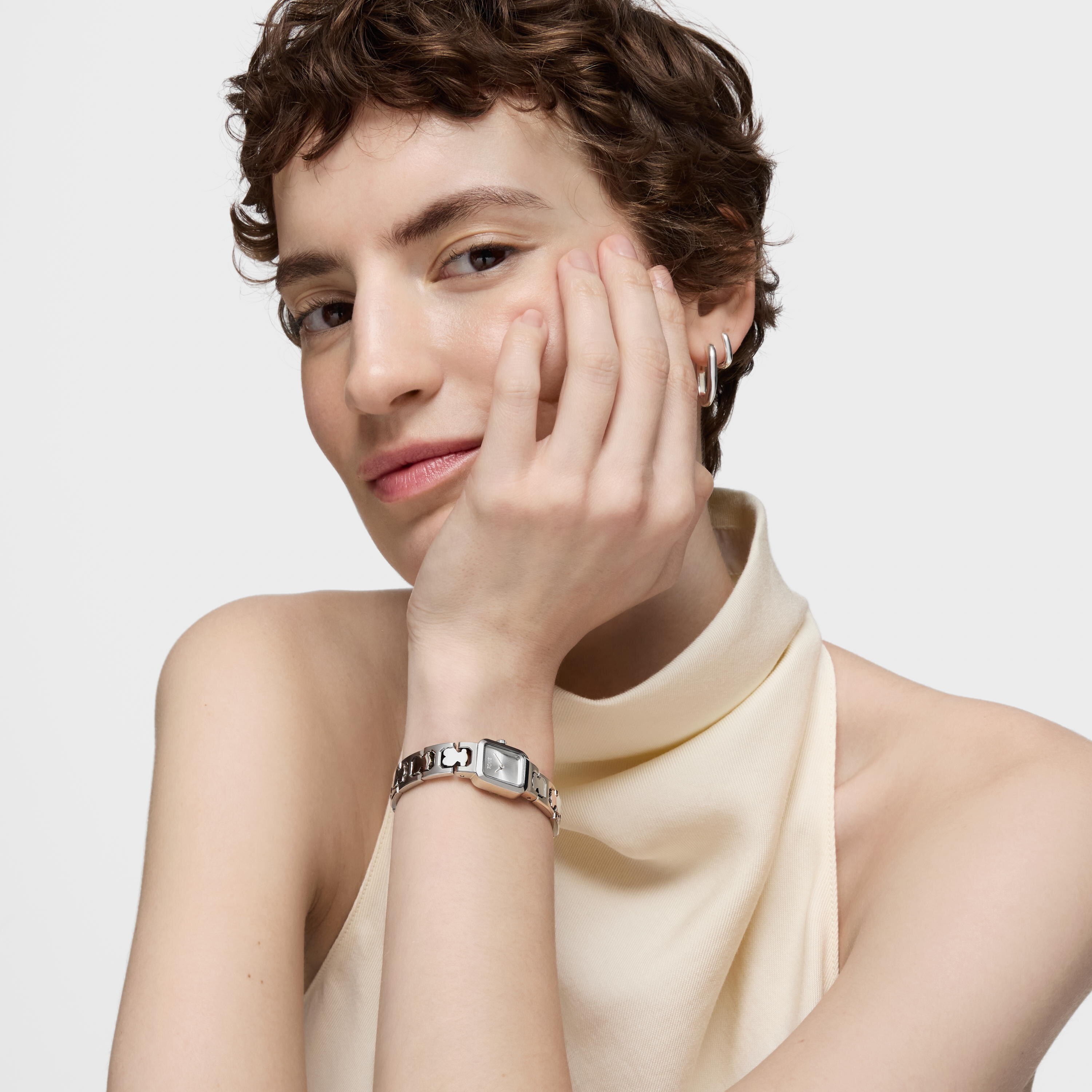 Analog watch with steel bracelet Icon Time