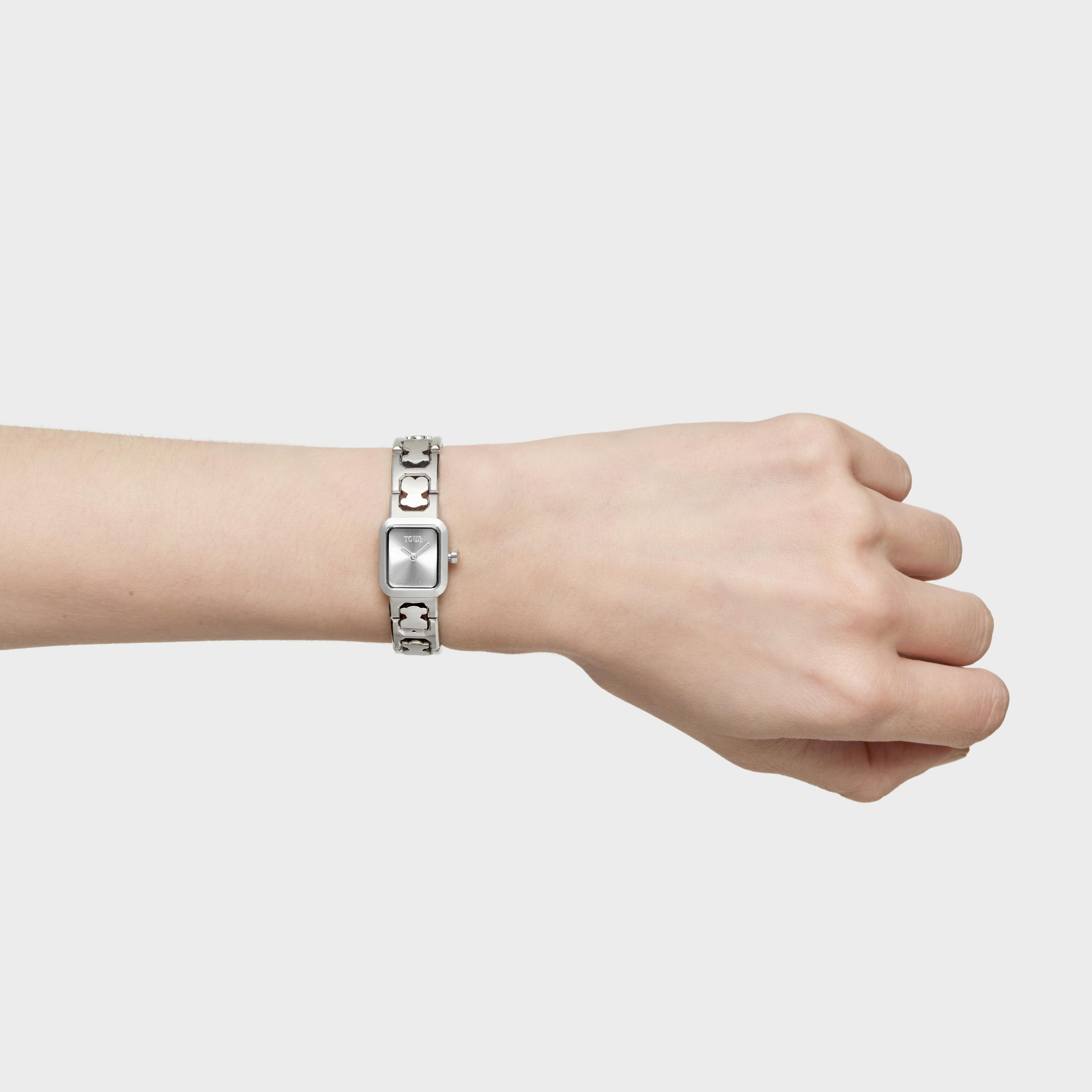 Analog watch with steel bracelet Icon Time