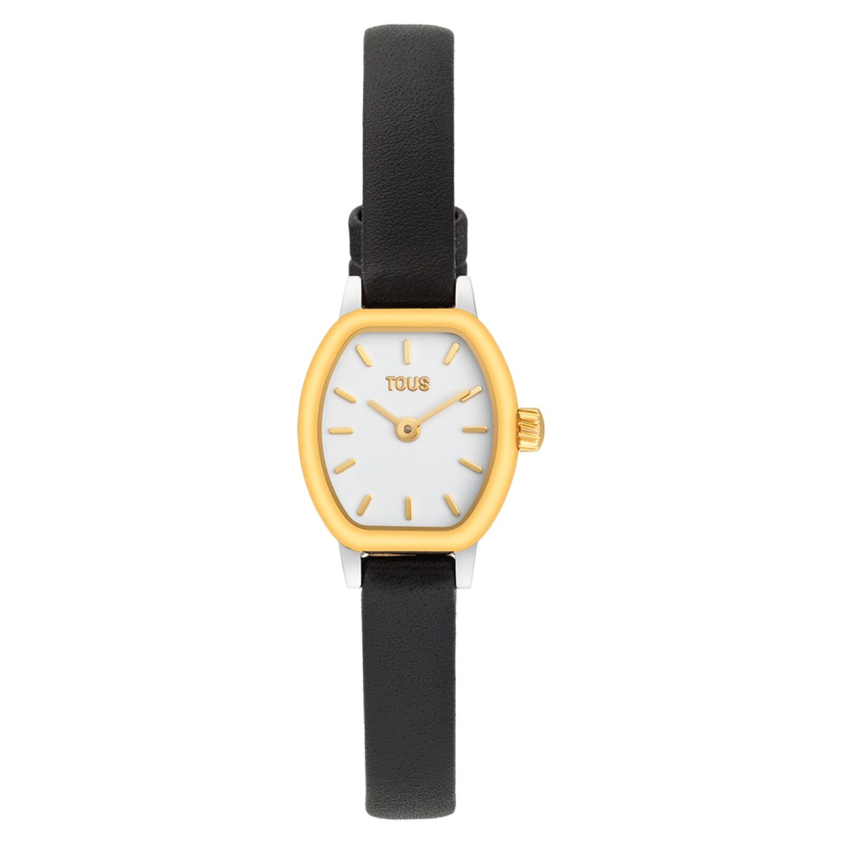 Tous - Reloj Oval Con Movimiento Suizo Analógico De Acero, Oro 14 Kt Y Brazalete De Piel Les Classiques Mini - Único