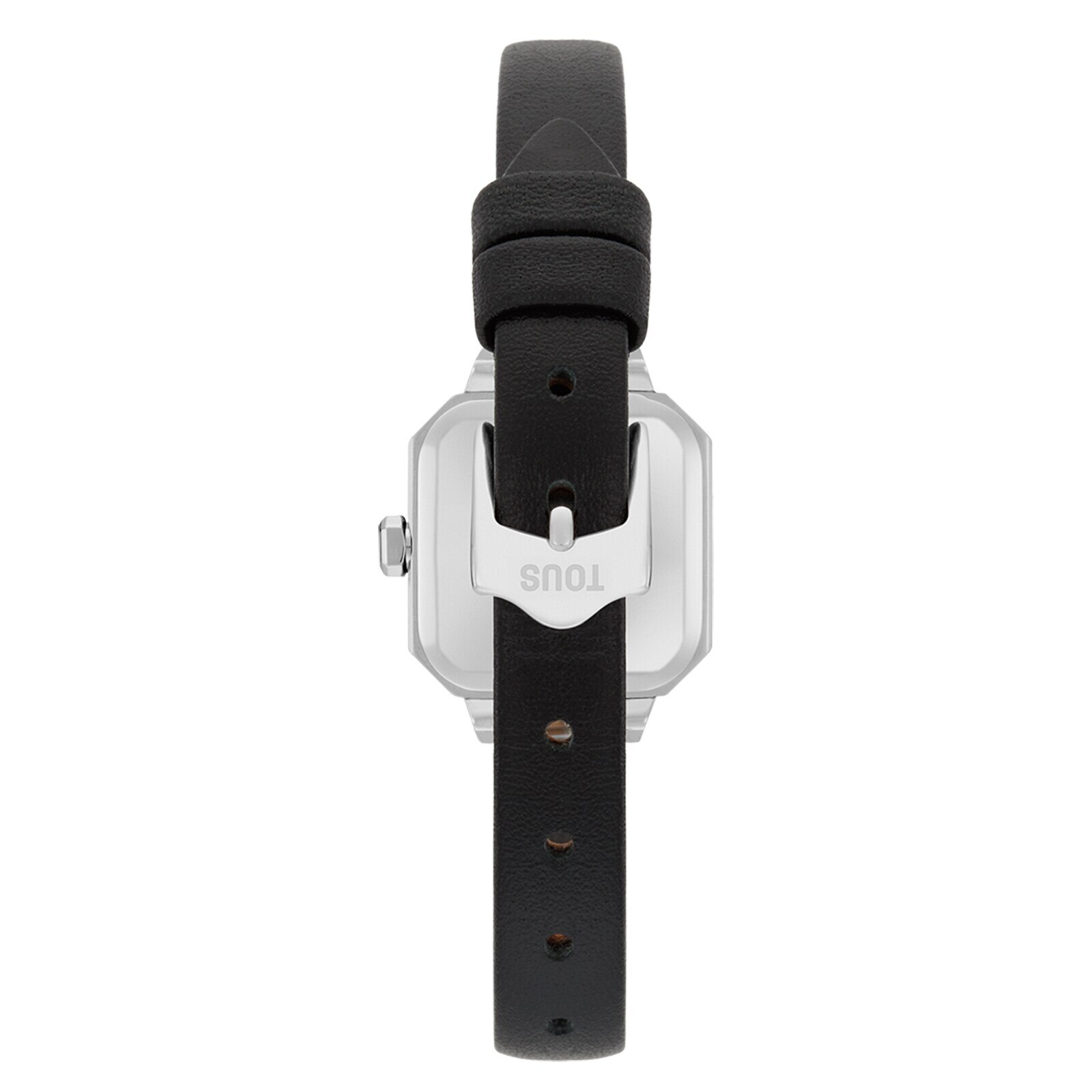 Watch with analog Swiss movement with 0.30ct in diamonds and leather bracelet Les Classiques Mini