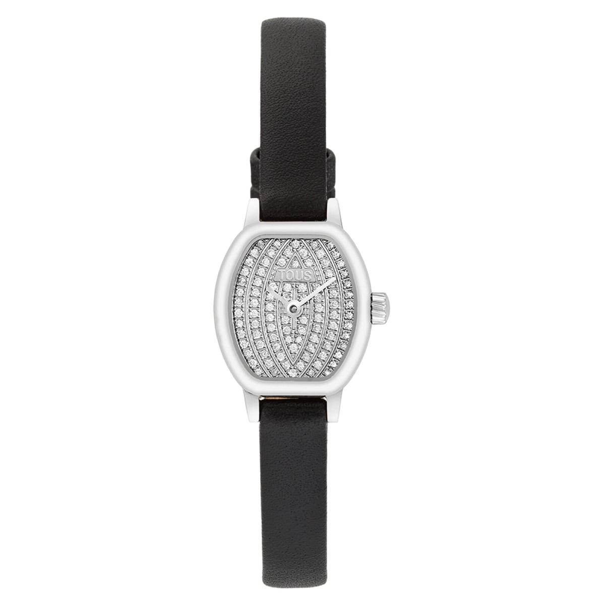 Tous - Reloj Con Movimiento Suizo Analógico Con 0,30 Ct En Diamantes Y Brazalete De Piel Les Classiques - Único