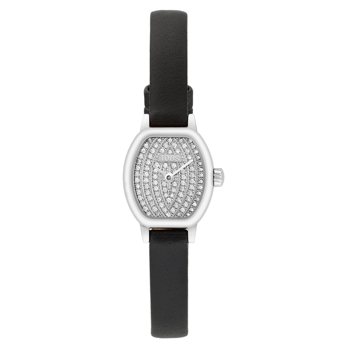 Tous - Reloj Con Movimiento Suizo Analógico Con 0,30 Ct En Diamantes Y Brazalete De Piel Les Classiques - U