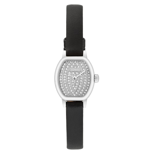 Reloj con movimiento suizo analógico con 0,30 ct en diamantes y brazalete de piel Les Classiques
