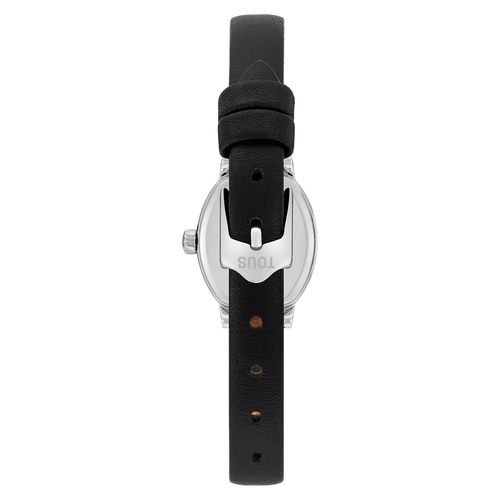 Watch with analog Swiss movement with 0.40ct in diamonds and leather bracelet Les Classiques Mini