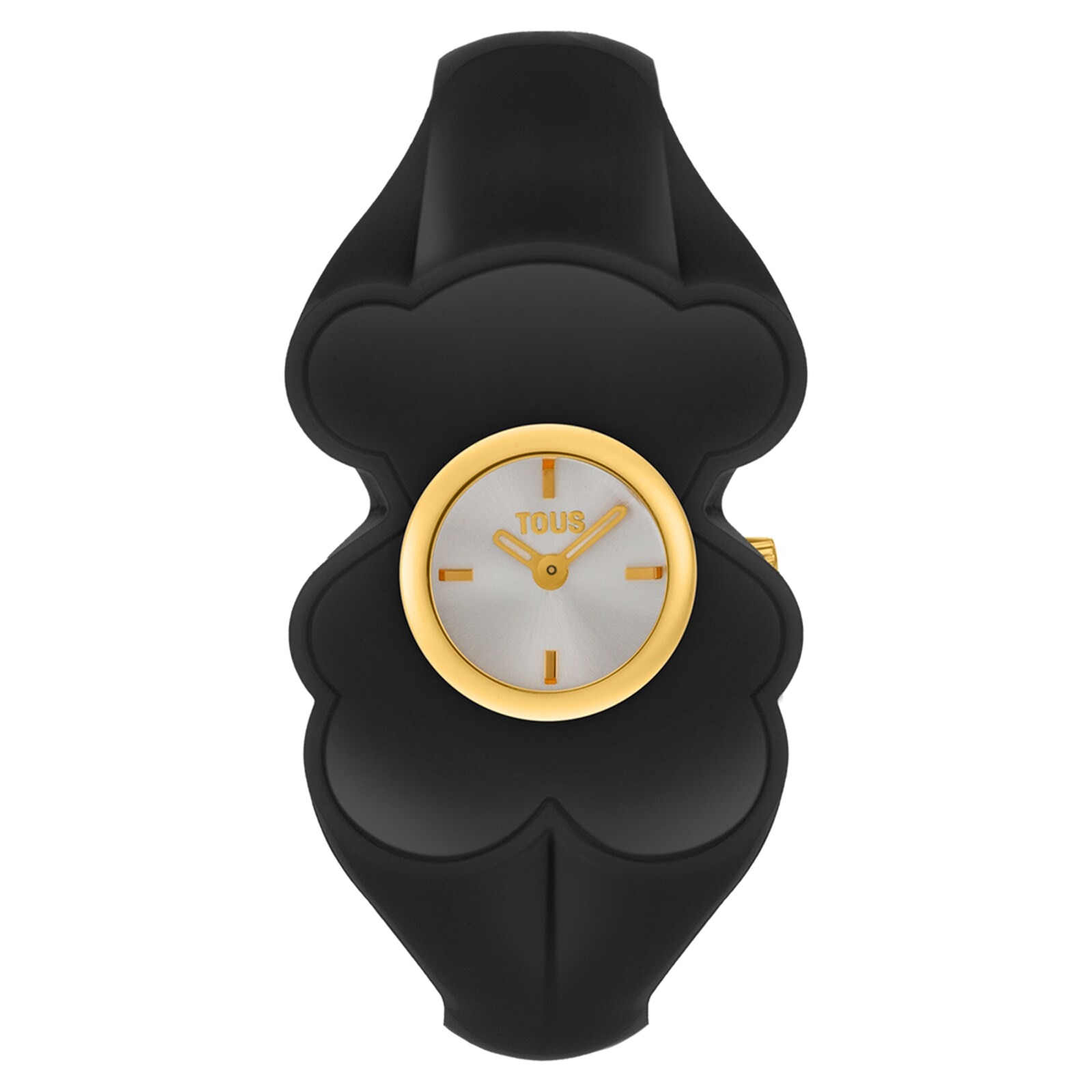Gold-colored steel Analog watch with smoked brown polycarbonate T. L Bear Folks