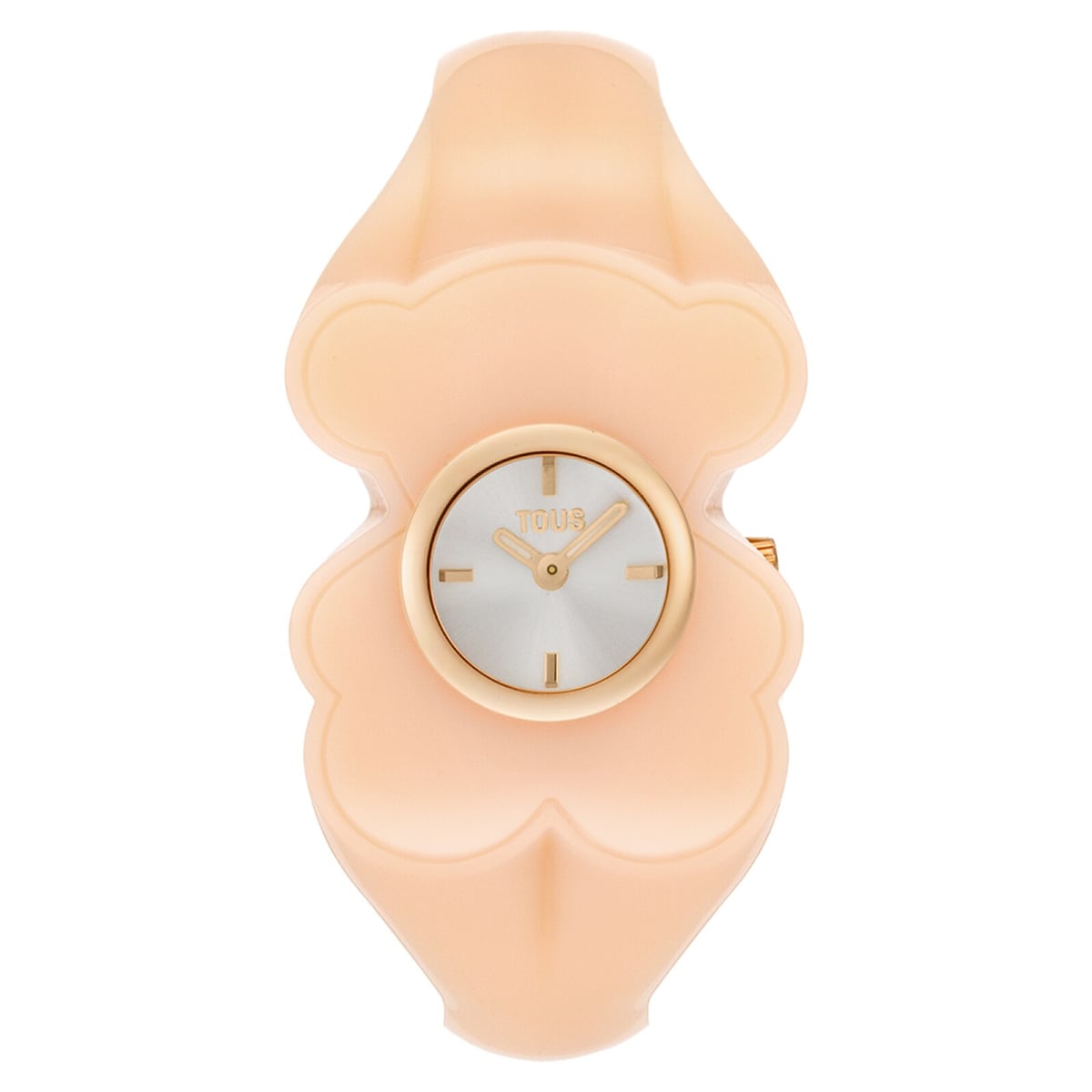 Tous - Reloj Analógico De Acero Dorado Y Policarbonato Rosa T. L Bear Folks - Único