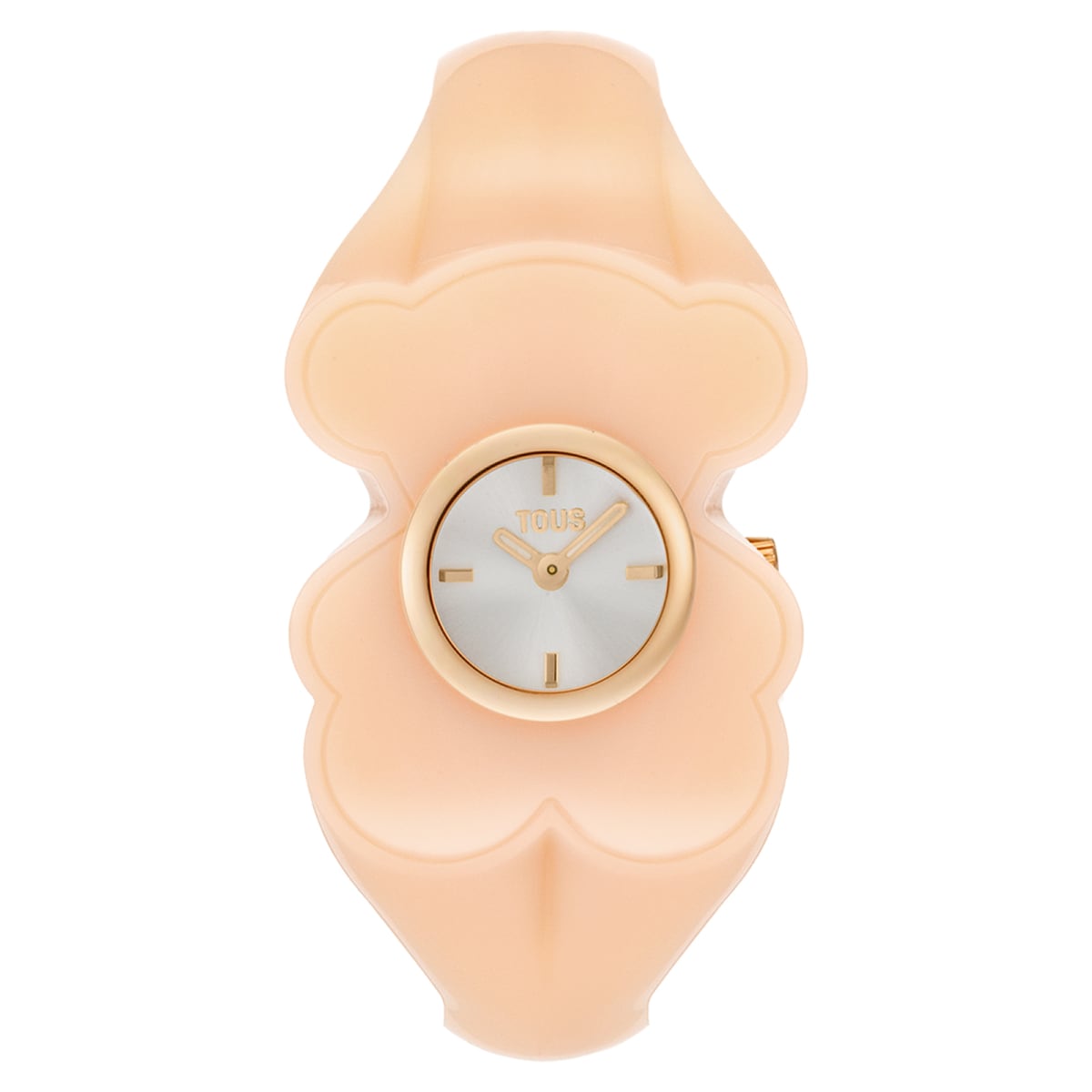 Tous - Reloj Analógico De Acero Dorado Y Policarbonato Rosa T. M Bear Folks - U