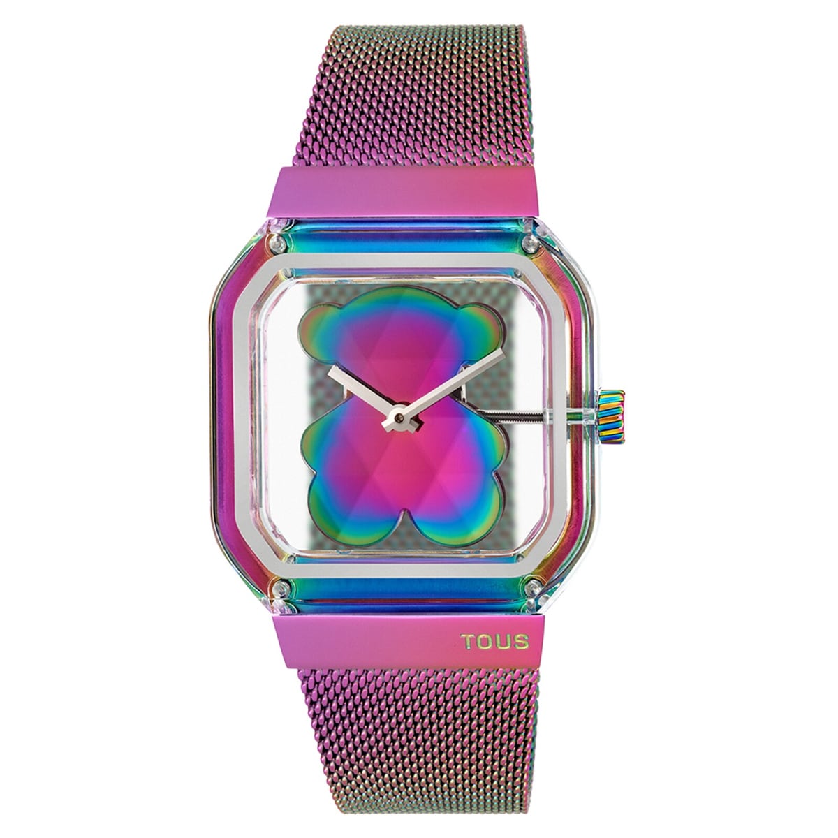 Tous - Reloj Analógico Con Brazalete De Acero Iridiscente D-Bear Party - Único