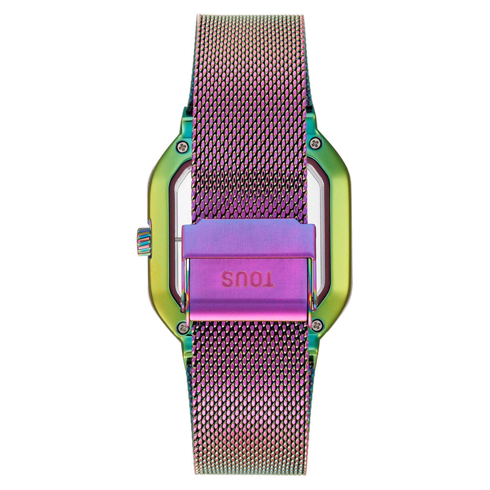 Analog watch with iridescent steel bracelet D-Bear Party