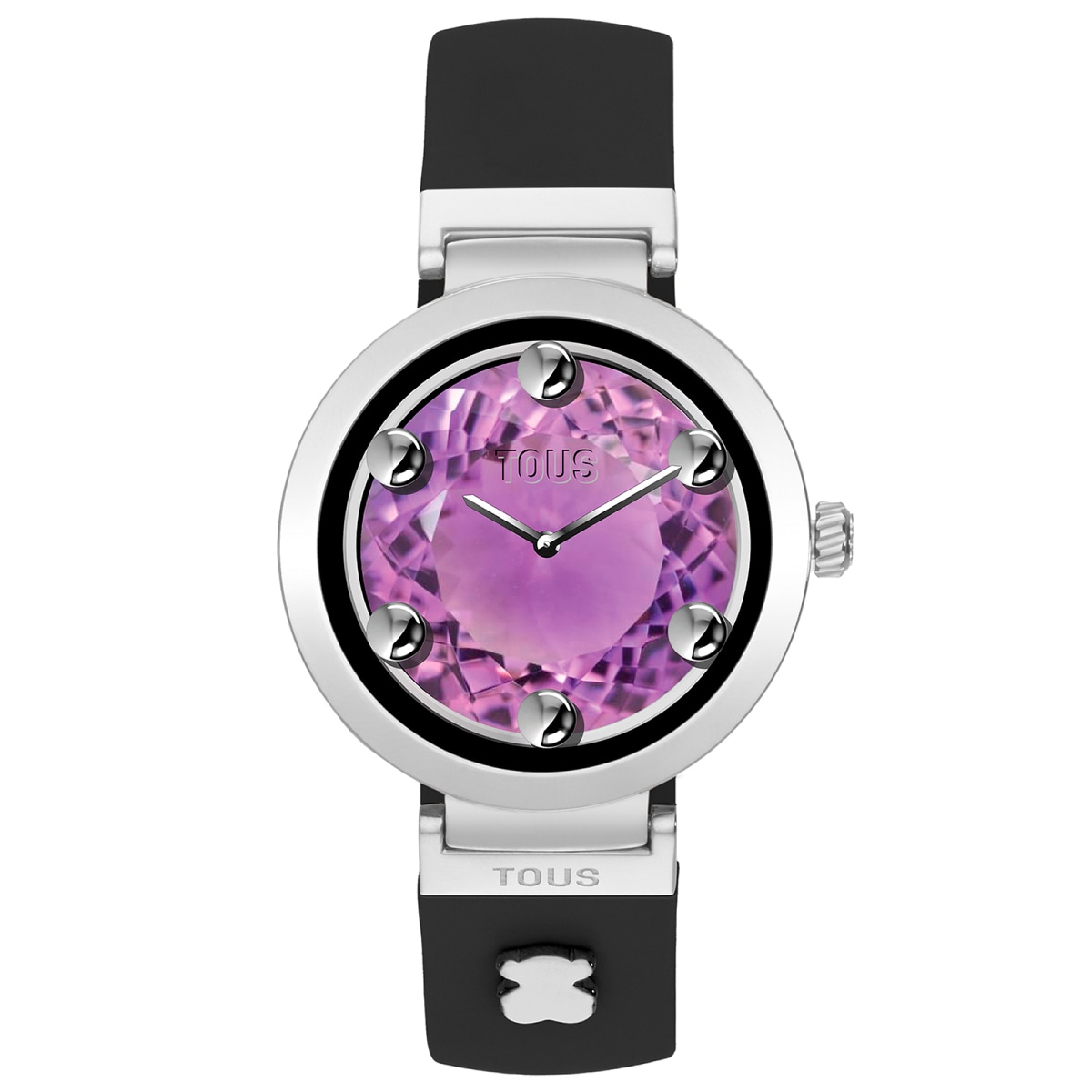 Tous - Reloj Smartwatch Con Correa Negra Y Motivos De Acero S-Connect Charms - Único