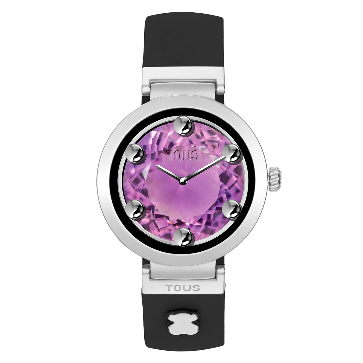 Tous - Reloj Smartwatch Con Correa Negra Y Motivos De Acero S-Connect Charms - U