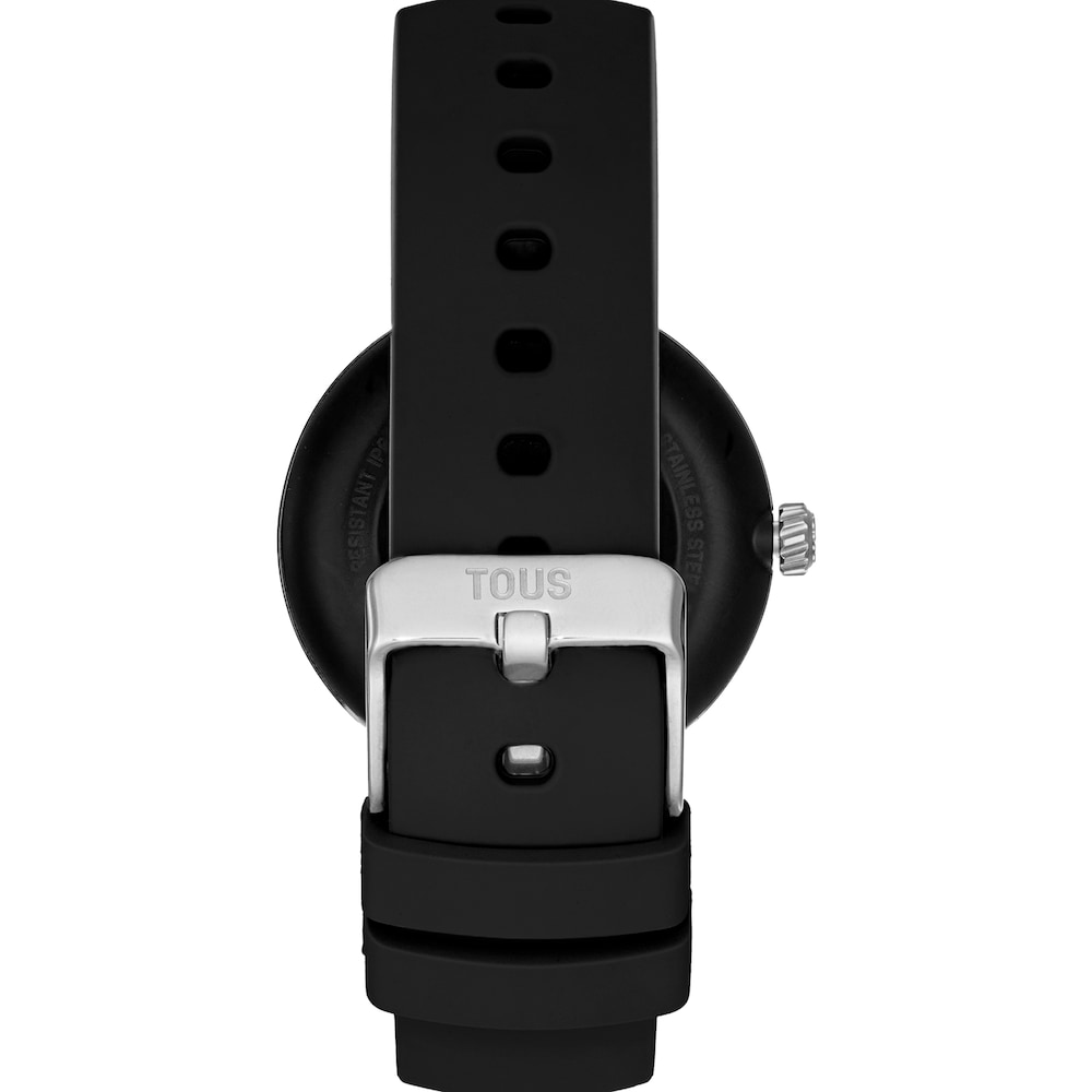 Smartwatch &mu;&epsilon; &mu;&alpha;ύ&rho;&omicron; &lambda;&omicron;&upsilon;&rho;ά&kappa;&iota; &kappa;&alpha;&iota; &mu;&omicron;&tau;ί&beta;&alpha; &alpha;&pi;ό &alpha;&tau;&sigma;ά&lambda;&iota; TOUS S-CONNECT CHARMS