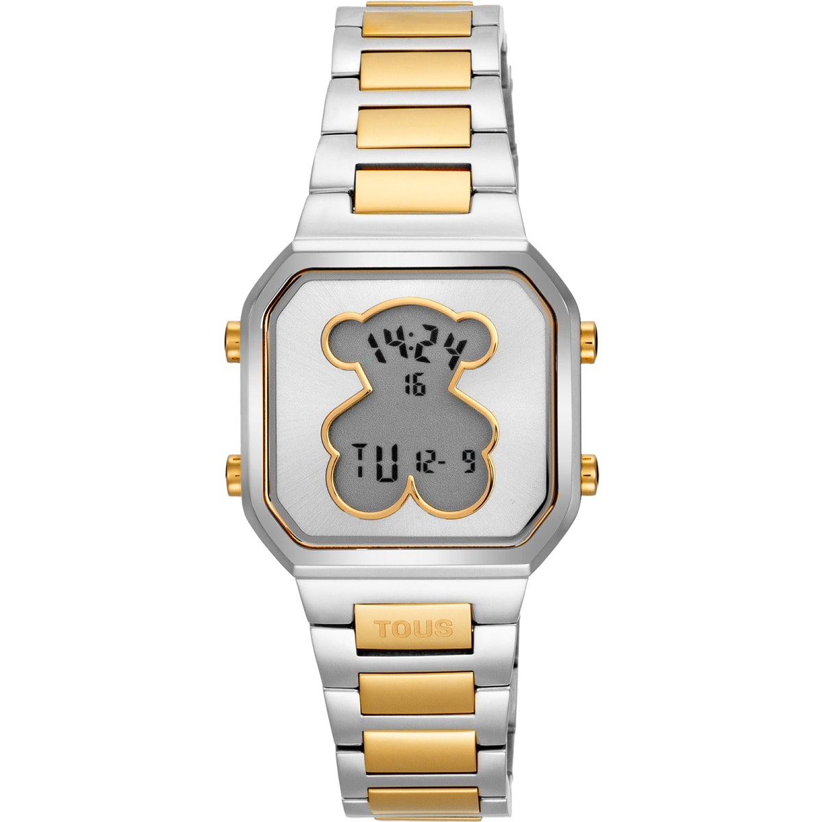 Tous - Reloj Digital Con Brazalete De Acero Y Acero Dorado D-Bear Mini - Único