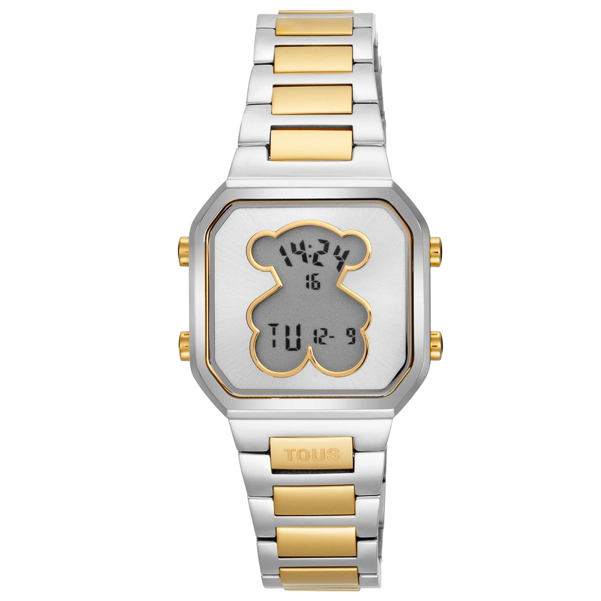Tous - Reloj Digital Con Brazalete De Acero Y Acero Dorado D-Bear Mini - U
