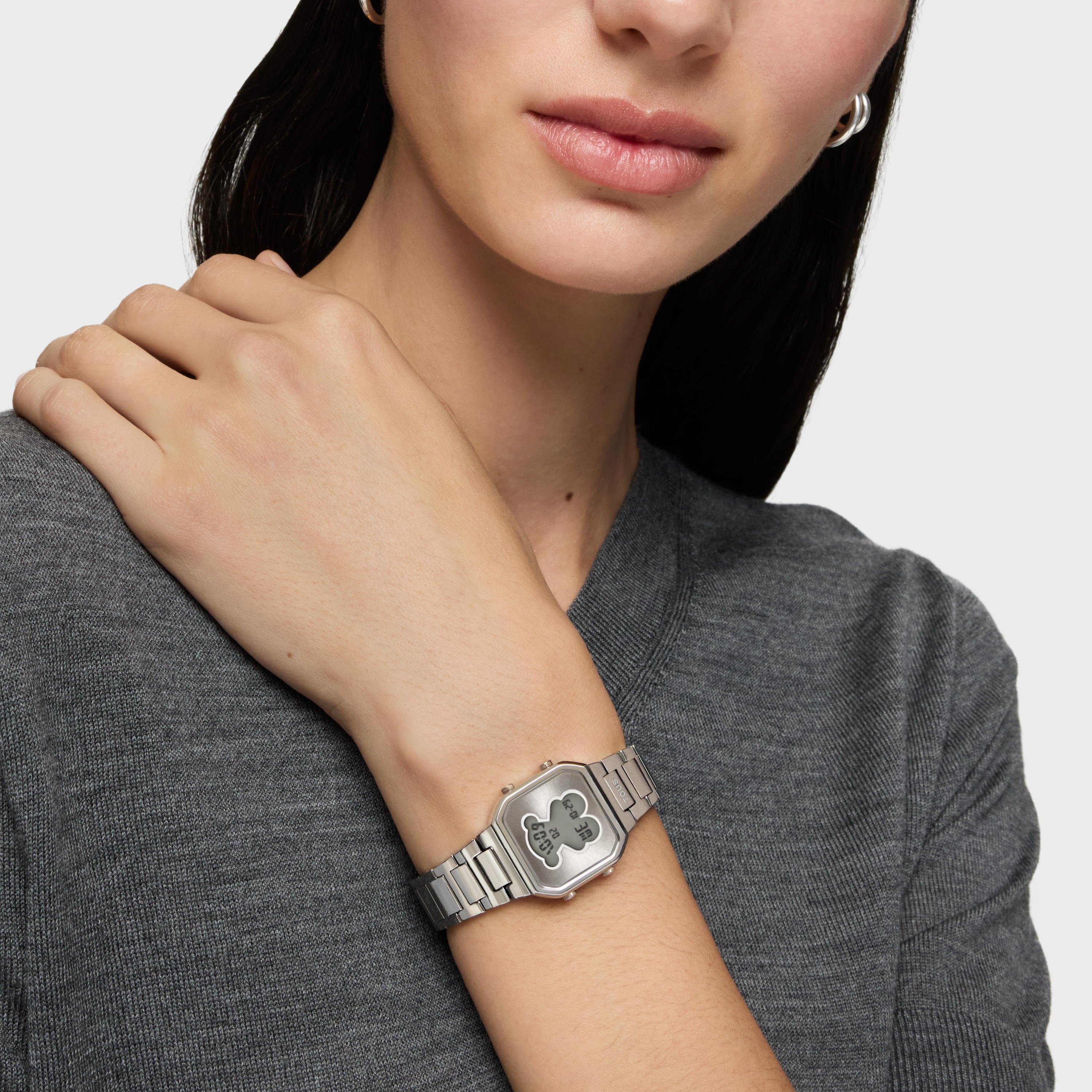 Digital Watch with stainless steel bracelet TOUS D-BEAR MINI