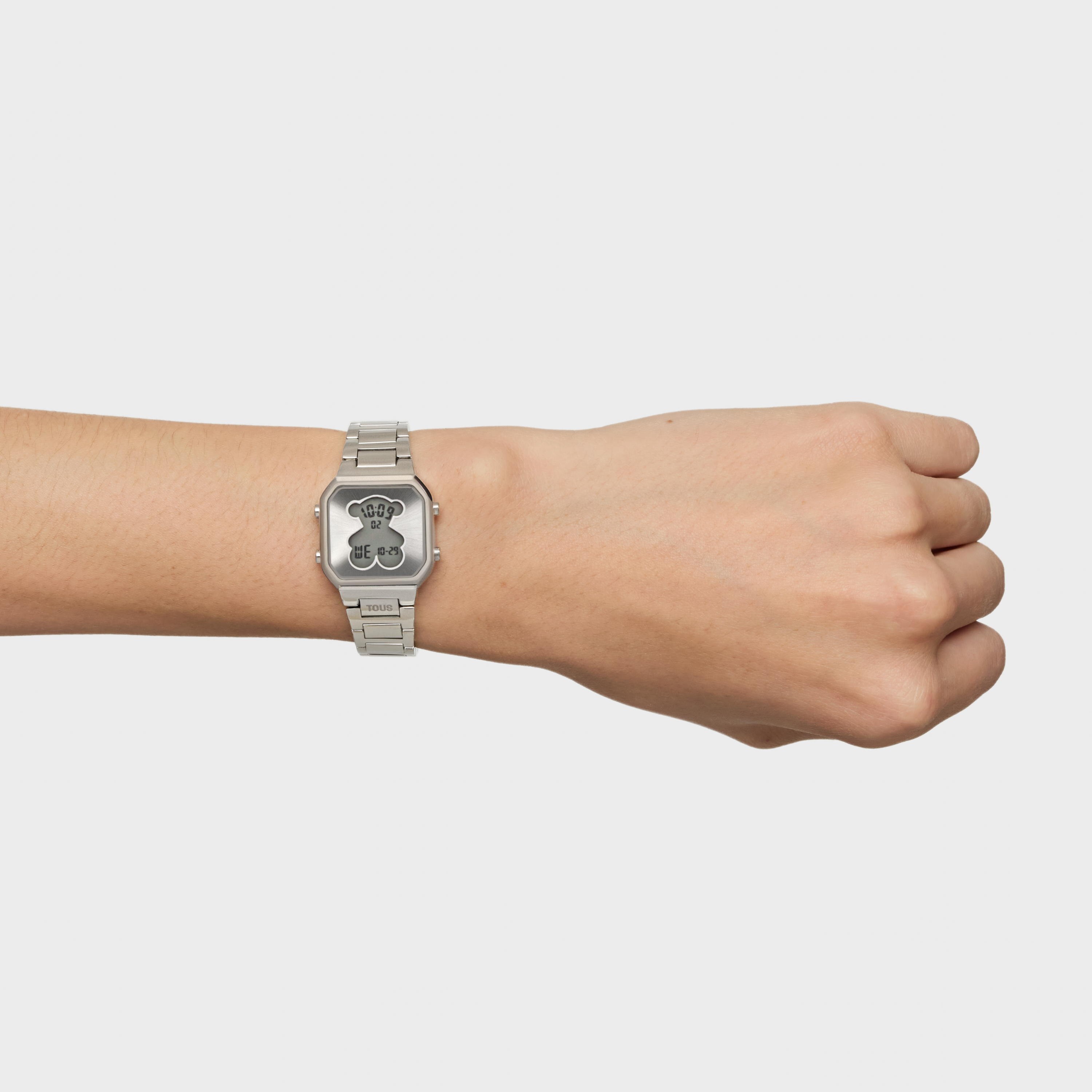 Digital Watch with stainless steel bracelet TOUS D-BEAR MINI