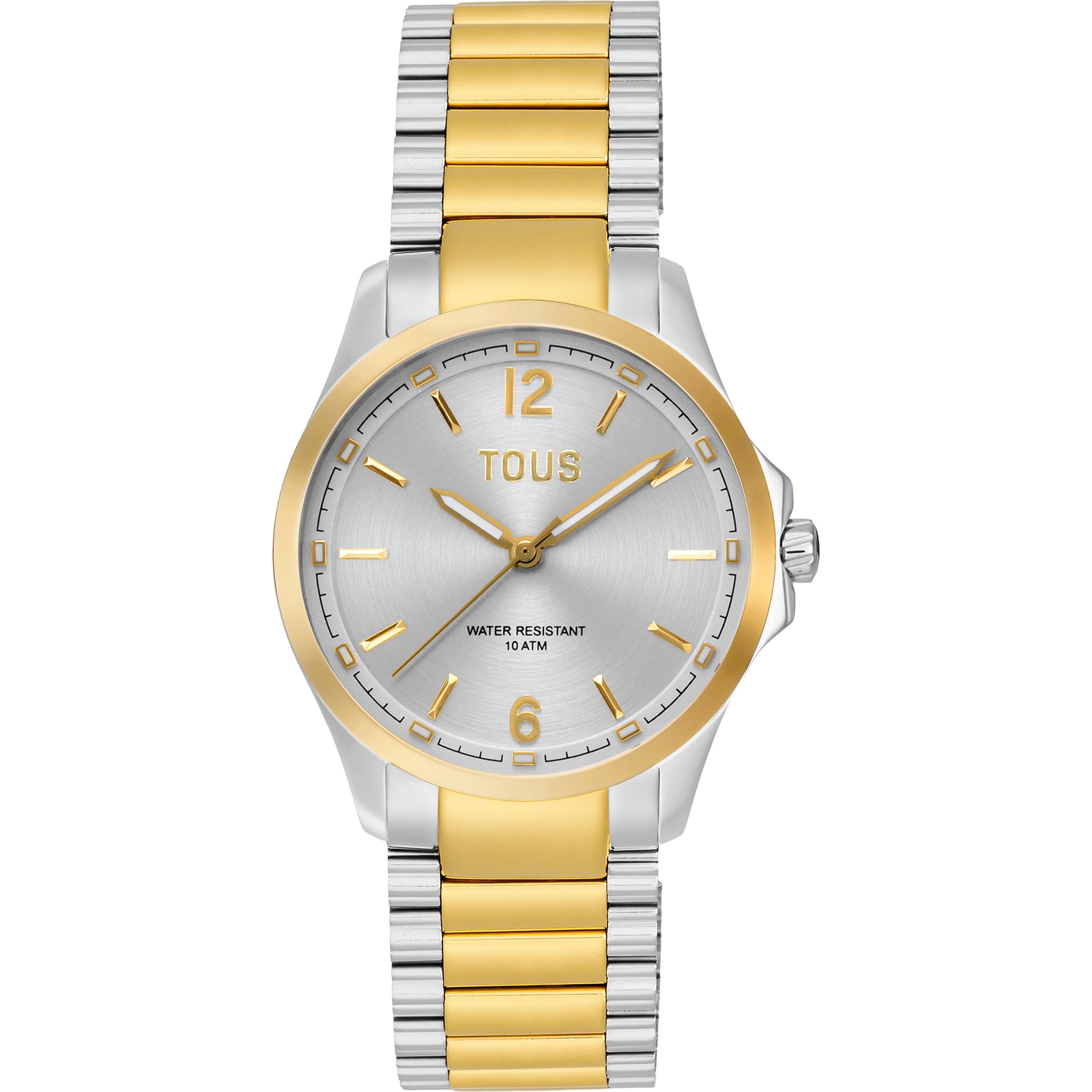 Analog Watch with steel and gold-colored steel bracelet TOUS DRIVE