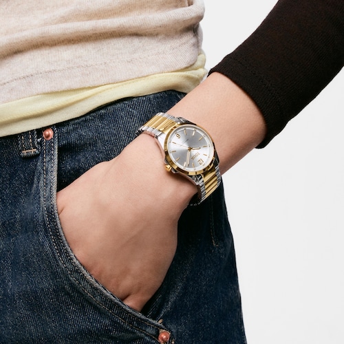 Analog Watch with steel and gold-colored steel bracelet TOUS DRIVE NEW