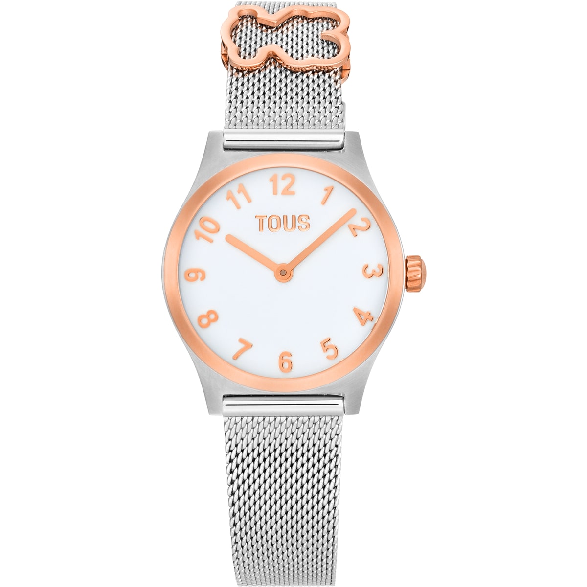 Tous - Reloj Analógico Con Brazalete De Acero Con Motivo, Acero Rosado Y Esfera De Nácar Con Motivos Epic Icon Kdt - Único