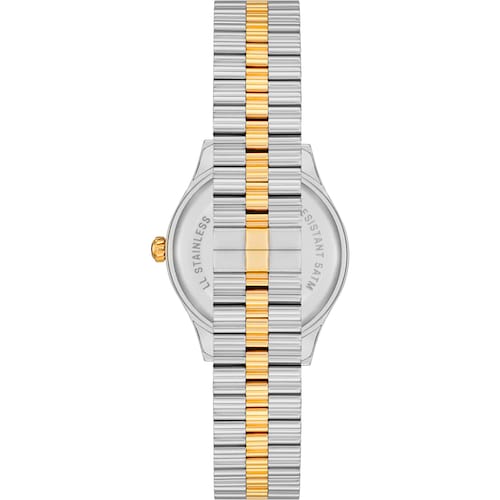 Analoguhr mit Armband aus Stahl und goldfarbenem Stahl sowie Zifferblatt aus Perlmutt TOUS EPIC ICON