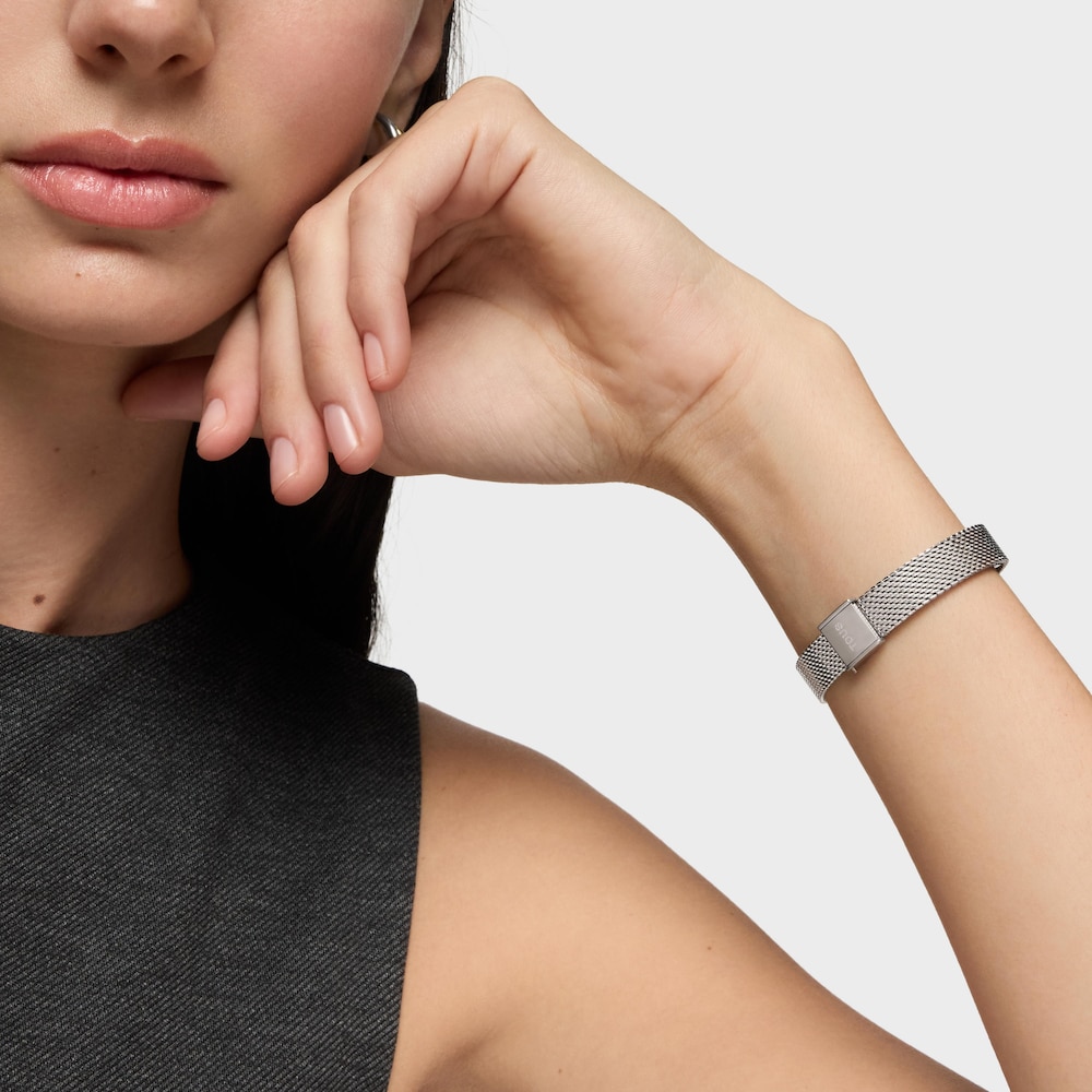 Reloj anal&oacute;gico con brazalete de acero y esfera de n&aacute;car EPIC MINI