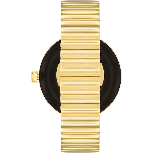 Smartwatch mit Armband aus goldfarbenem Stahl und schwarzen Zirkonia-Steinen TOUS S-CONNECT